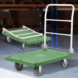 사각대차 회색고무 특대 카트 접이식핸드카트 L카 손수레 구루마