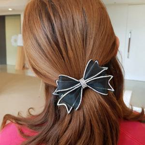 [바이진주리본] 예쁜레이스 리본핀 / 반묶음머리 포인트 헤어핀