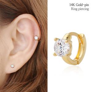 [미니아트] 케린 14K 금침 귀찌 피어싱 귓바퀴 링 귀걸이