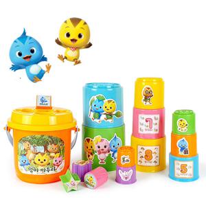 엄마 까투리 컵쌓기 / 쌓기놀이 모래놀이 도형끼우기 물놀이