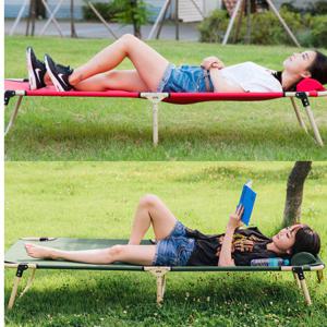 (침대+베개)원터치캠핑침대 침대의자 야전침대 낚시의자 접이식