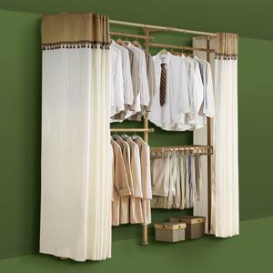 3005호 커튼행거 드레스룸 고정식 4단행거