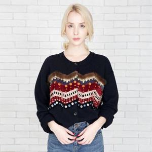 ★제이유퍼★ CT037 보헤미안 스팽글 가디건