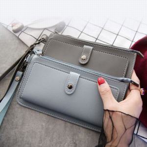 똑딱이 앞 포켓 가죽 장지갑 여성지갑 여자 반지갑 카드