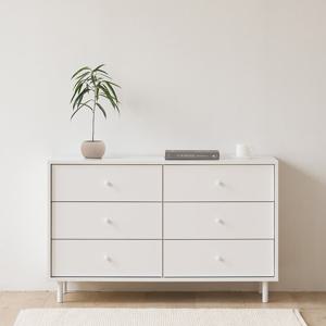 아이엔지홈 끌로에 3단 와이드 서랍장 화이트 (착불)