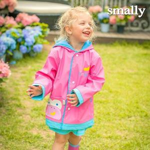 [스몰리](스몰리) 아동 유아 장화 우비 윈디코트 몽키핑크