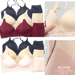 노와이어브라6종 브라팬티세트 여성속옷 빅사이즈속옷
