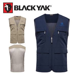 블랙야크 본사 정품 여름 그물망 작업복 조끼 세이프베스트 낚시 다용도 네이비 베이지