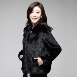 [노블밍크] p131-2풀스킨 후드 밍크자켓