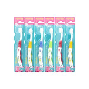 닥터이엘 미세모 유아 어린이 칫솔 6개 랜덤색상