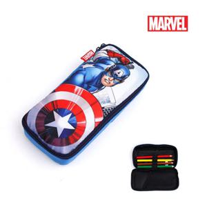 캡틴아메리카 액션 필통/파우치/문구/손가방/초등/학생