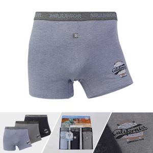 주니어 로프트 면레이온 트렁크팬티 학생속옷 3종세트