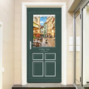 현관문시트지 엠보에어프리 커피타임