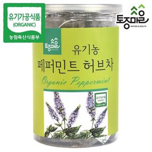 [토종마을]유기농 페퍼민트 허브차 30티백(싱싱티백캔)