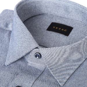 [예작셔츠] YJ9SBS107WH 슬림핏 와이드 배색 카라 긴팔셔츠