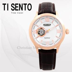 [티센토] 남성시계 TS50801RGCH/가죽/오토매틱