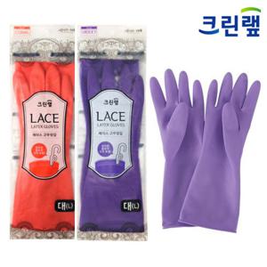 크린랩 레이스 고무장갑_(L)대