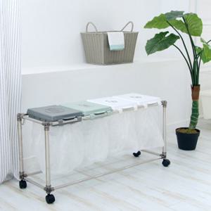 아도라하우스 원터치 재활용 분리수거함 미니 리사이클 빈 4P