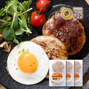 [엔젤쿡] 건강담은 치악산 금돈 떡갈비맛 스테이크 3팩세트