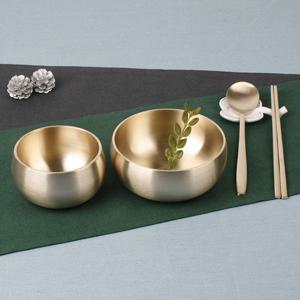 명성유기 방짜 실용 신옥식기 1인세트 유기그릇세트 놋그릇