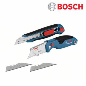 보쉬 전문가용 작업용 다용도 접이식 커터 칼 세트 2pcs