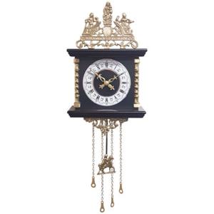 [골든벨] GB8131 고품격 앤틱 추 벽시계 브라운 제조한국