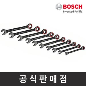 보쉬 라쳇 스패너 세트 10pcs 전용파우치 콤비네이션스패너