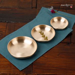 [명성유기] 유기찬기 3종세트 (놋그릇, 유기접시)