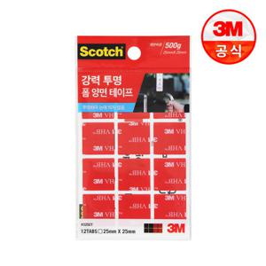 3M 스카치 강력투명 폼 양면 테이프 325CT (12매)