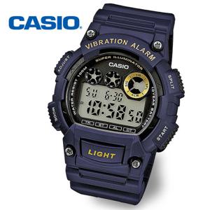 [정품] CASIO 카시오 진동알람 10년전지 군인시계 W-735H-2AV