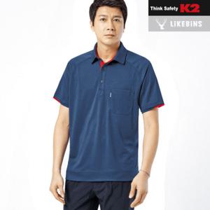 K2세이프티 라이크빈 LB2-218 반팔 카라 티셔츠
