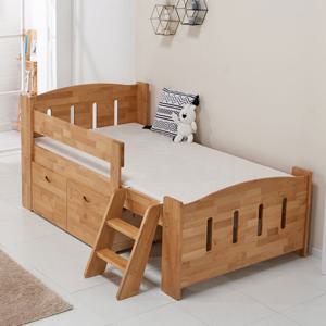 리브데코 엘더 원목 1단 수납 침대프레임 SS