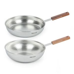 키친아트 멘토 통5중 엠보 스텐후라이팬 26후+26궁