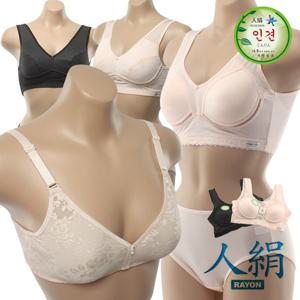 시원한 여성인견 노와이어 몰드 스포츠브라 여름속옷 브래지어