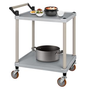 플라스틱 서빙카트 2단 신형 중 웨건 이동 트레이