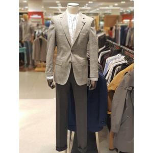 지이크 S/S 그레이쉐도우체크 마혼방 스트레치 슬림자켓 PXE4060