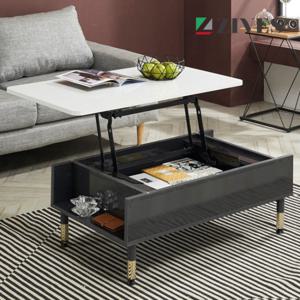 [지베스] 뭉크 1000 리프트업 소파테이블_라운드형