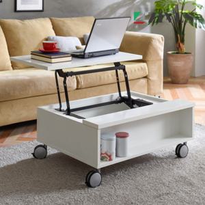 [지베스] 뮤트 800 리프트업 소파테이블_바퀴형