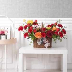 퀸세틴카네이션바구니ⅠAset 36cm_P 조화 꽃 어버이날