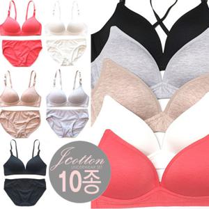 주니어2단계/3단계 A/B컵 면브라팬티10종75A~85B