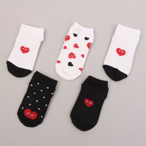 키즈노리] 두근두근하트 유아동 발목양말 5족/유아/아동/여름