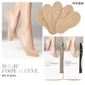 [비비안] (5족입) 매직풋슬리브 실리콘덧신 PS2482