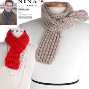 커플넥워머_골지뜨개 미니니트머플러(2SS207)