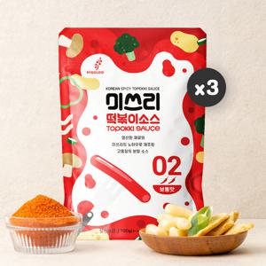 미쓰리 떡볶이소스 2단계 보통맛 100gx3개