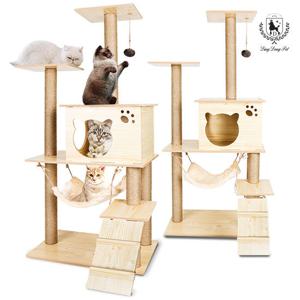 딩동펫 고양이 튼튼 원목 캣타워