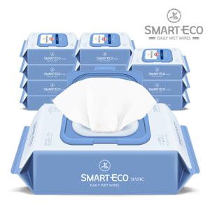 스마트에코 아기물티슈 베이직 100매 X 12팩 캡형