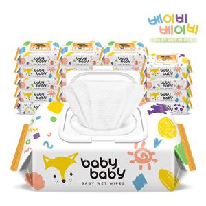 베이비베이비 아기물티슈 네이처 72매 X 20팩 캡형