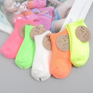 [지앤]g엘리스네온발목양말(1족)커즈 유아동형광양말