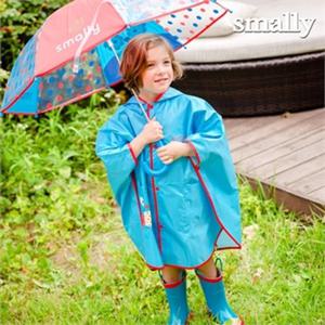 [스몰리](스몰리)유아 아동 레인코트 우비 애니망토-아울블루