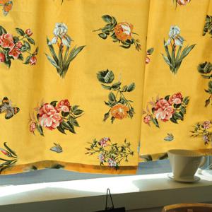 [하임앤하임] 레트로  옐로우 가리개커튼-100cm x 160cm